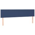 vidaXL Posteľný rám boxspring s matracom modrý 160x200 cm látka