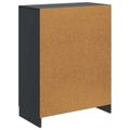 vidaXL Servírovacia skriňa Čierna 66 x 34,5 x 87 cm Kompozitné drevo