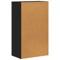 vidaXL Servírovacia skriňa ELST Čierna 59 x 35 x 100,5 cm