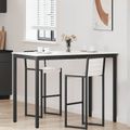 vidaXL Barový stôl Biela 140 x 80 x 105 cm Masívne borovicové drevo