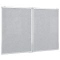 vidaXL Magnetická biela tabuľa skladacia 120x80x1,7 cm hliník