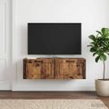 vidaXL Nástenná TV skrinka Nástenný Staré drevo 98 x 31 x 30 cm