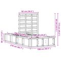 vidaXL Rám postele Včelí hnedý 100 x 200 cm Masívne borovicové drevo