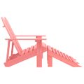 vidaXL 2-miestna záhradná stolička a taburetka Adirondack jedľa ružová