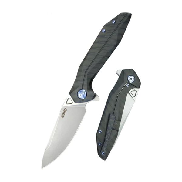 Kubey KB235G Nova vreckový outdoorový nôž 9,3 cm, tmavá, Flame titán