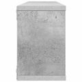 vidaXL Nástenné police 2ks, betónovo sivé 60x15x23cm, kompozitné drevo