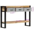 vidaXL Konzolový stolík 110x30x76 cm masívne hrubé mangovníkové drevo