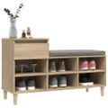 vidaXL Botník dub sonoma 102x36x60 cm spracované drevo