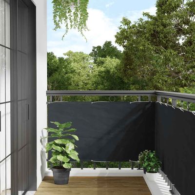 vidaXL Balkónová markíza z oxfordskej látky, 75x400 cm, antracitová