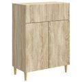 vidaXL Servírovacia skriňa so zásuvkou Dub sonoma 66 x 34,5 x 90 cm