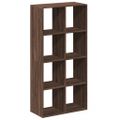 vidaXL Rozdeľovacia knižnica hnedý dub 69,5x29x69,5 cm kompozit. drevo