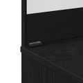 vidaXL Toaletný stolík Čierny dub 86,5 x 35 x 136 cm Kompozitné drevo