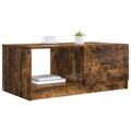 vidaXL Konferenčný stolík Dymový dub 90 x 50 x 37 cm Kompozitné drevo