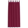 vidaXL Záclony na zatemnenie s krúžkami 2 ks Víno červené 225 x 140 cm