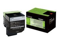 Extra vysoká výťažnosť - čierna - originálna - kazeta s farbivom LCCP, LRP - pre Lexmark CS510de, CS510dte