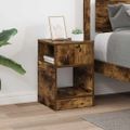 vidaXL Koncový stôl Dymová dub 30,5 x 30 x 45 cm Kompozitné drevo