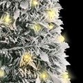 vidaXL Umelý vianočný stromček vyskakovací vločky snehu 50 LED 120 cm