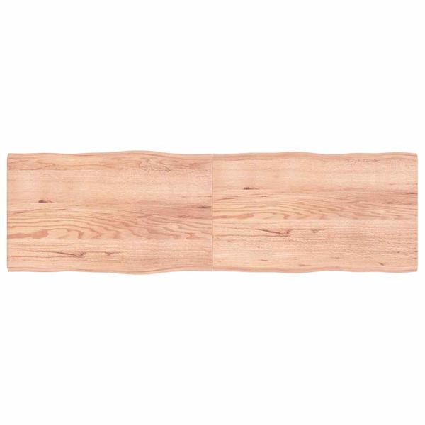 vidaXL Stolová doska svetlohnedá 200x60x(2-4)cm ošetrený masív hrany