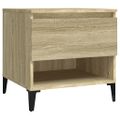 vidaXL Bočné stolíky 2 ks dub sonoma 50x46x50 spracované drevo
