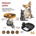 Dávkovač krmiva EMOS H6002 GoSmart, 4 l, čierny, Wi-Fi