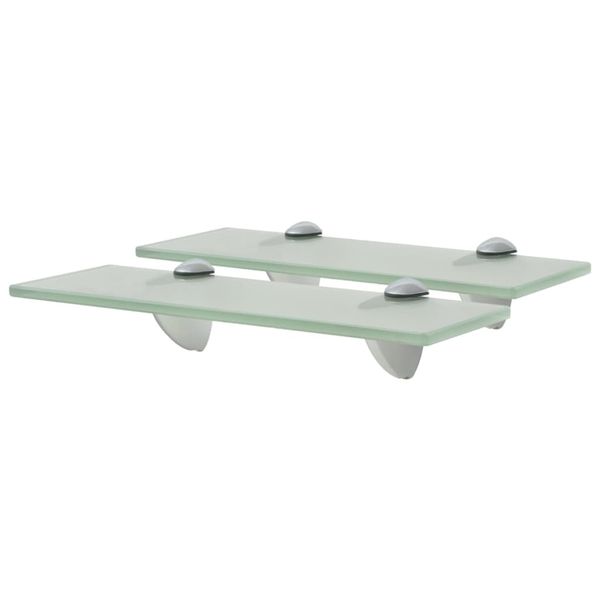 vidaXL Nástenná polička 2 ks sklo 30x10 cm 8 mm