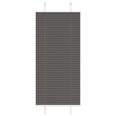 vidaXL plisovaná roleta čierna 55x100 cm Šírka látky 54,4 cm