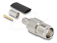 TNC jack for crimping RG-59 with matchin