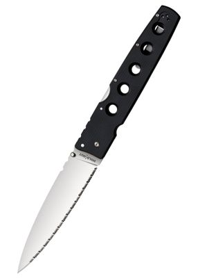 Cold Steel 11G6S Hold Out 6" serrated vreckový nôž 15,2 cm, Satin, čierna, G10