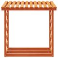 vidaXL Stojan na palivové drevo voskovohnedý 108x64,5x110 cm borovica