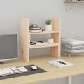 vidaXL Stojan na monitor (39-72)x17x43 cm masívna borovica