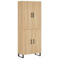vidaXL Vysoká skrinka dub sonoma 69,5x34x180 cm spracované drevo