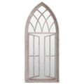 vidaXL Záhradné zrkadlo pieskové 70x30 cm exteriérové železo