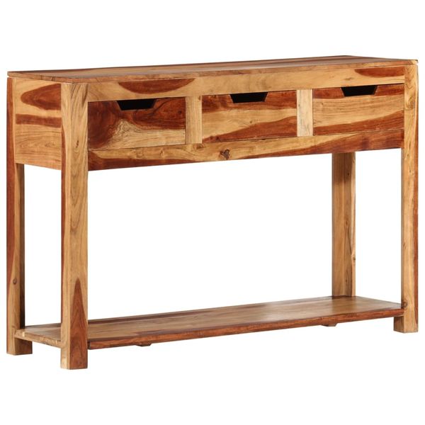 vidaXL Konzolový stolík 110x35x75 cm, akáciový masív