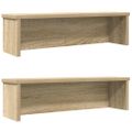 vidaXL kuchynské stojany stohovateľné 2 ks dub sonoma 50x15x16 cm