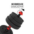 Nakladacie činky HMS SGP30, 30 kg