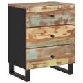 vidaXL Nočná skrinka 50x33x62 cm masívna akácia a spracované drevo