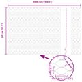 vidaXL Hexagonálny plot s stĺpom 50 x 1,4 m PVC potiahnutá oceľ Sivá