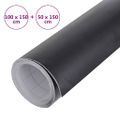vidaXL Fólia na automobily 2 ks matná čierna 100x150 cm+50x150 cm