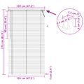vidaXL Žalúzia Svetlohnedá s Vzorom 213 x 120 cm 25 mm PVC