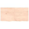 vidaXL Kúpeľňová doska 120x60x(2-4) cm neošetrený masív
