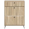 vidaXL Skriňa na topánky BREDA 78 x 24 x 103 cm Kompozitné drevo