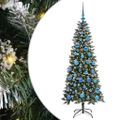 vidaXL Umelý vianočný stromček Zelená 150 cm PVC, plast a oceľ