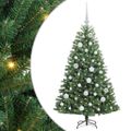 vidaXL Umelý Sklápací Vianočný Stromček Zelená 120 cm PVC a kov