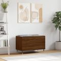 vidaXL Skrinka na platne hnedý dub 74,5x38x48 cm kompozitné drevo