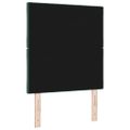 vidaXL LED hlavová doska Tmavozelená 80 cm Zamat