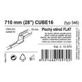 Stierač FLAT BULK (CUBE16) 28"/710 mm