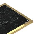 vidaXL Počítačový bočný stolík čierny mramor 50x35x65 cm tvrdené sklo