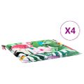 vidaXL Podložky na záhradné stoličky 4 ks farebné 40x40x3 cm látka