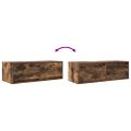 vidaXL TV skrinka dymový dub 80x31x25,5 cm spracované drevo
