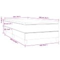 vidaXL Boxspring posteľ s matracom zelená 100x200 cm látka